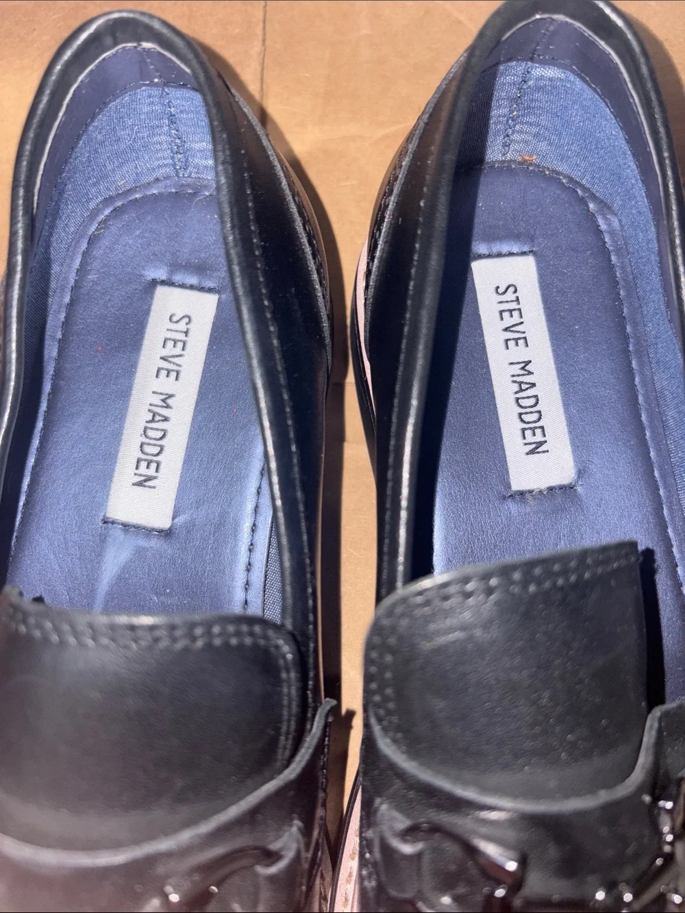 Steve Madden Leather Men’s Slip-On Dress Loafers size 10M
